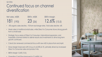 Embellence Q2 2026 slides: revenue slips 6% amid retail headwinds