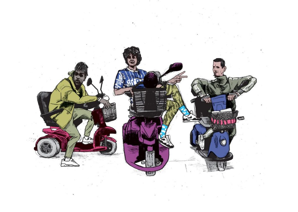 Mijn scootmobiel, mijn godsgeschenk. Zie mij gaan!