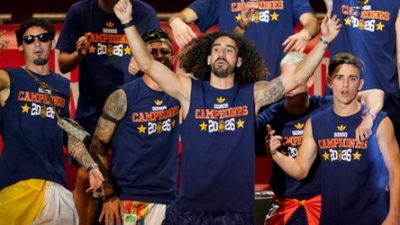 Marc Cucurella: Spanier singt bei Siegesfeier schon wieder über Haaland