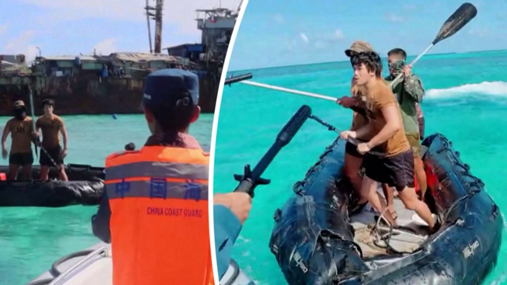 Filipijnse marine slaat Chinese kustwacht van zich af met roeispanen en stokken