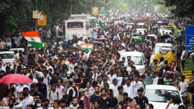 »Kakerlaken-Bewegung« in Indien: Zusammenstöße bei regierungskritischen Protesten
