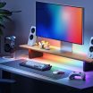 Nanoleaf’s monitor stand is an all-in-one setup that brightens up your desk space
