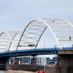 Verbod Merwedebrug kost 1,5 miljoen euro per dag, 18.000 vrachtauto’s rijden om